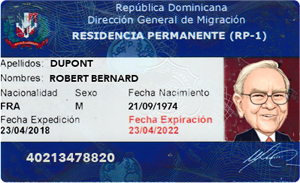 Permis Residence Republique Dominicaine