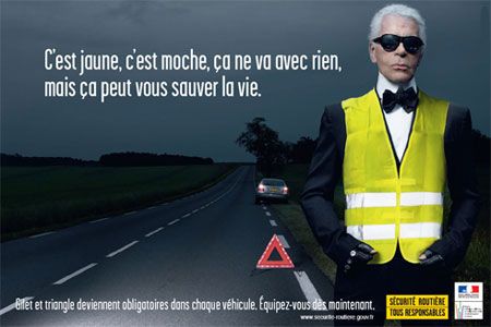 Karl Lagerfeld Securite Routiere